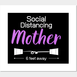 Social Distancing Mom Posters and Art